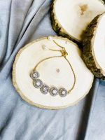 American diamond 5 round bracelet