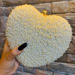 Heart Pearl clutch