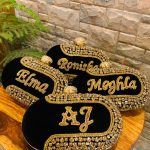 Name clutch Crystal work