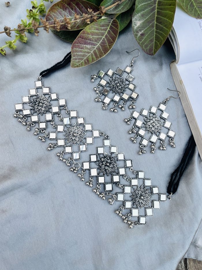 Brinda mirror choker - Image 1