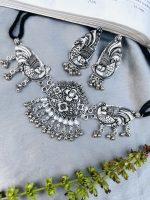 Oxidised choker set - Image 2