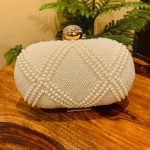 Pattern Pearl clutch