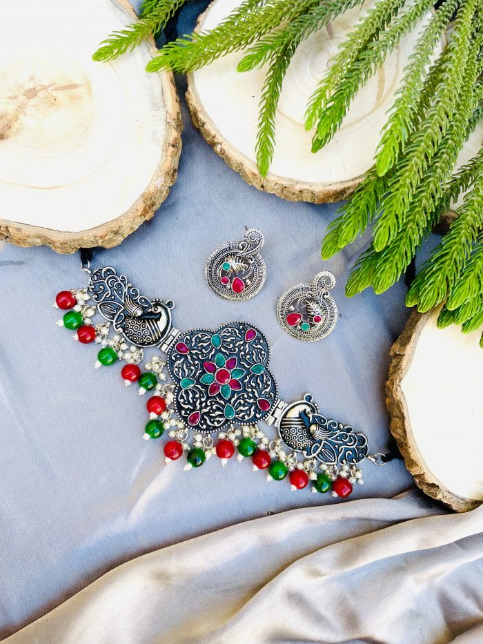Sajani Choker set Ruby - Image 1