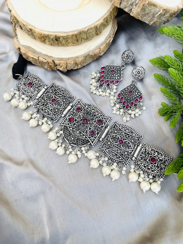 Pahal choker set Ruby - Image 6