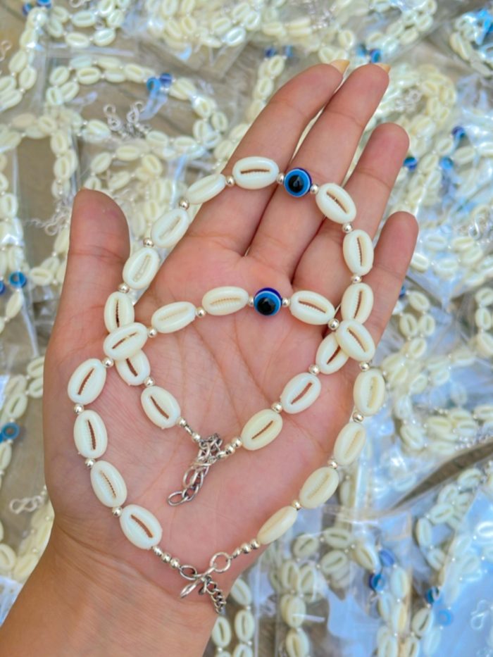 Cowrie evil eye anklet - Image 4