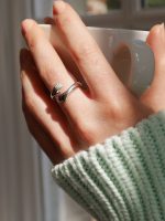 Hug Ring 92.5 hallmark silver