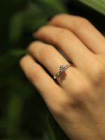92.5 pure silver ring size adjustable - Image 3