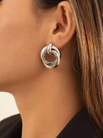 Silver western touch earrings
