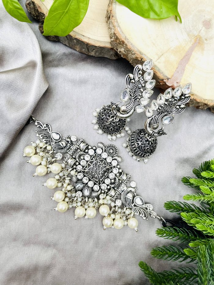 Ritika white choker - Image 1