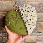 Heart stone clutch