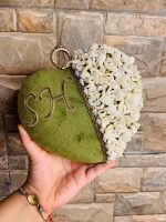 Heart stone clutch