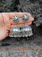 Mirror jhumka Earrings - Image 2
