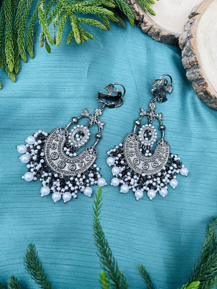 Alia Bhatt Earrings silver - Image 1