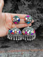 Multi jhumka Earrings - Image 2