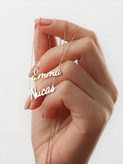 Name necklace Silver