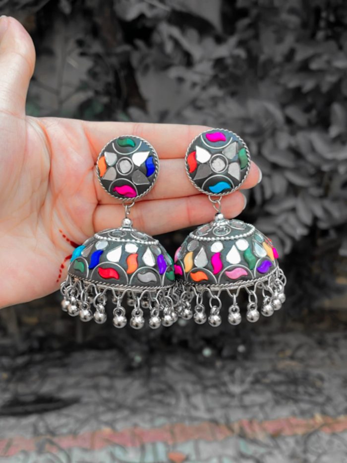 Multi jhumka Earrings - Image 1
