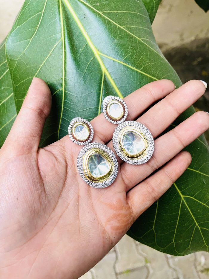 Teju Ad polki earrings - Image 2