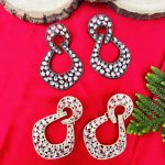 Lopa earrings (gold,black)