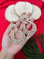 Lopa earrings (gold,black) - Image 3