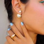 Big pearl earrings