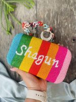 Rainbow name clutch - Image 2