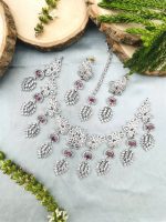 leaf ad Necklace green - Image 3