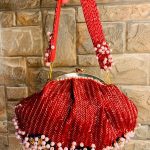 handbag with pearls