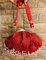 handbag with pearls