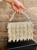 Pearl hand purse