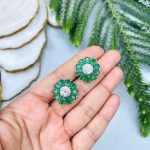 Vishu Ad earrings green