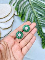 Vishu Ad earrings green