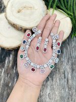 Multi American Diamond necklace - Image 2