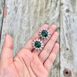 Shikha green earrings