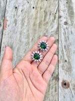 Shikha green earrings