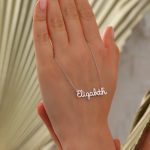 Name necklace silver