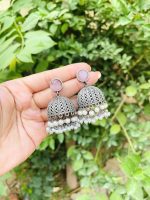 Arjita brass jhumka - Image 2