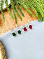 Square ad earrings