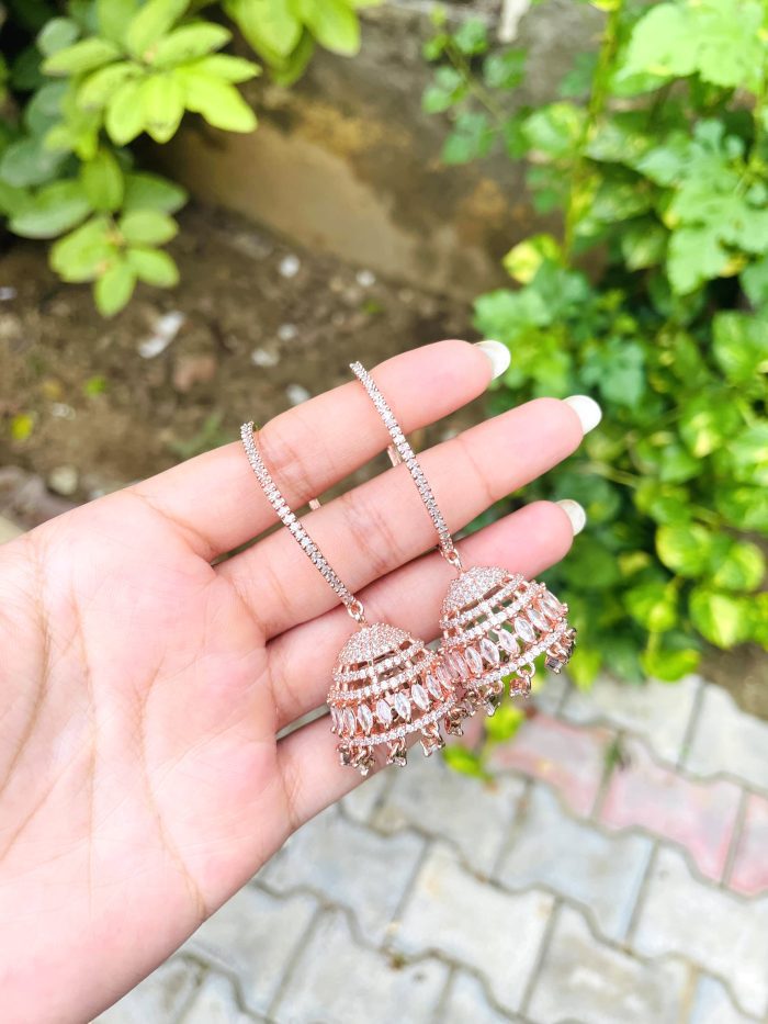 Ad bali earrings Rosegold - Image 1