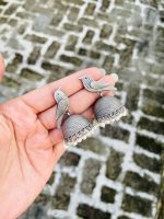 Bird brass jhumka - Image 2