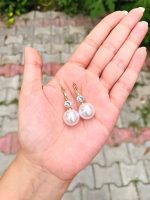 Pearl stone earrings - Image 2