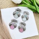 Hasti brass earrings