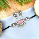 Parul necklace pink