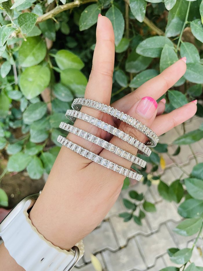 Square Ad bangles (quantity 2) - Image 2