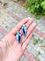 Shell hand painted earrings - Image 2
