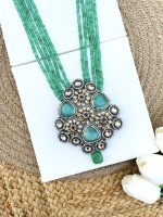 Amaya long necklace Mint - Image 3