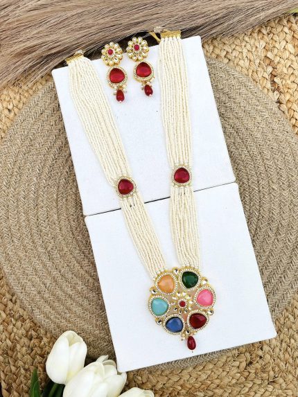 Ishrat multi long necklace