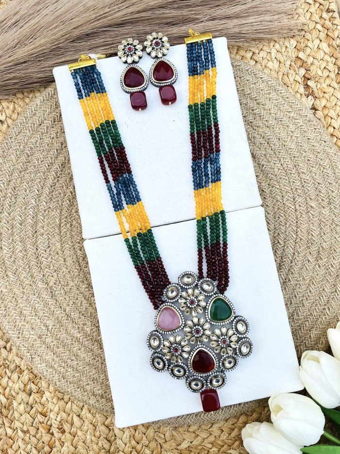 Amaya long necklace multi - Image 1