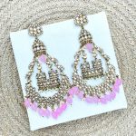 Bahubali chandbali pink