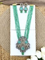 Amaya long necklace Mint - Image 2