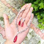 Liza Ad necklace Ruby